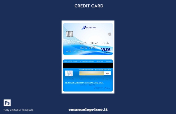 modello di carta classico per visto USA Nebraska Five Points Bank in stile verif